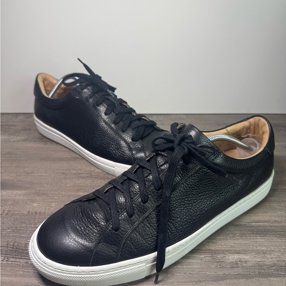 Suitsupply Black Premium Leather Men's size EU46/US12.5-13 $280 - Picture 1 of 10